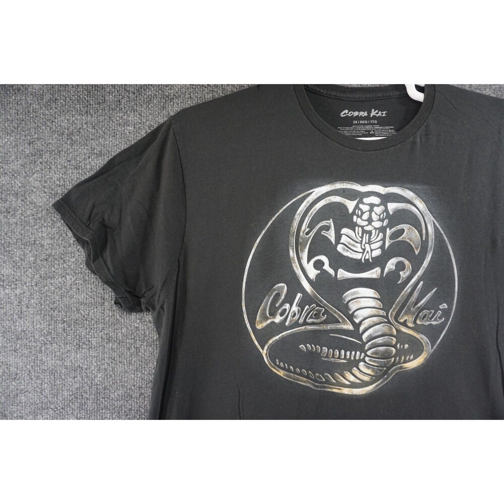Cobra Kai T Shirt Mens 2XL Black Short Sleeve Karate Kid